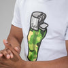 White T-Shirt with Camo Clipper Lighter