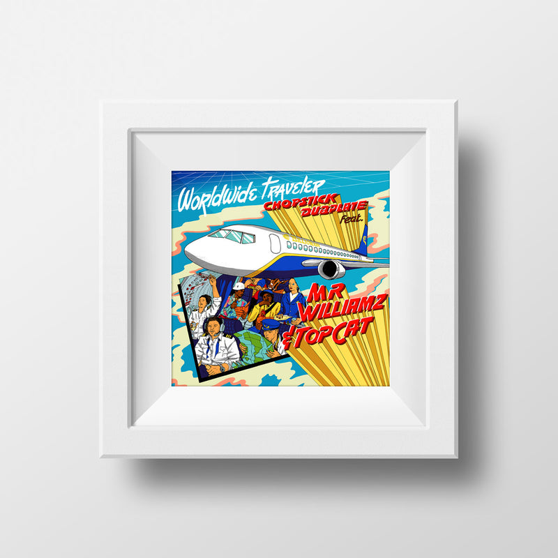 Worldwide Traveller Art Print by Chopstick Dubplate