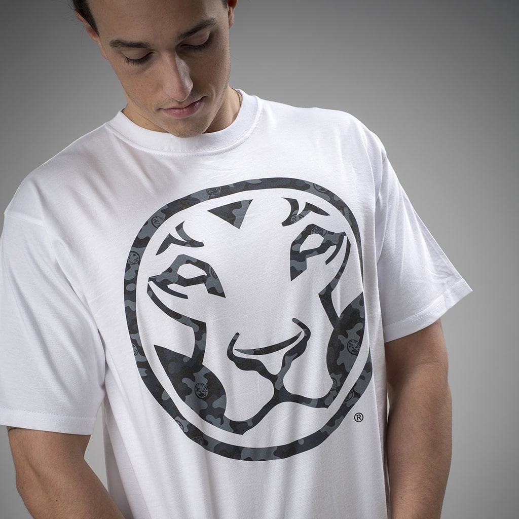 Yardrock Junglist White Lion Camo T Shirt